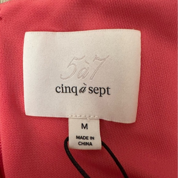 NWT cinq à sept Vera Dress in Pink Candy size M - Picture 3 of 13